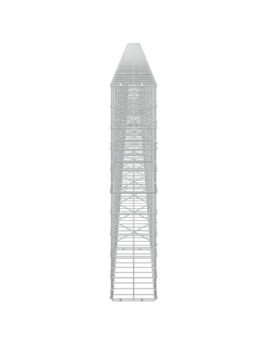 Gabione con Filo da 3,5 mm e Rete da 10x10 cm 1200x20x100 cm