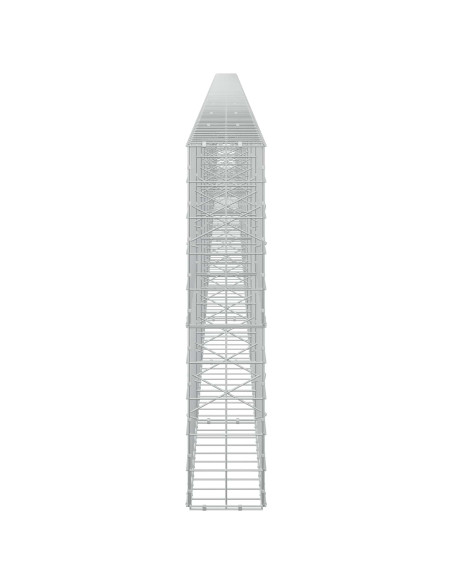 Gabione con Filo da 3,5 mm e Rete da 10x10 cm 1200x20x100 cm