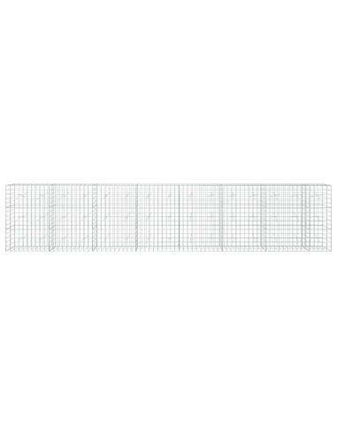Gabione con Filo da 3,5 mm e Rete da 10x10 cm 750x20x150 cm