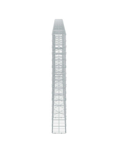 Gabione con Filo da 3,5 mm e Rete da 10x10 cm 650x20x150 cm