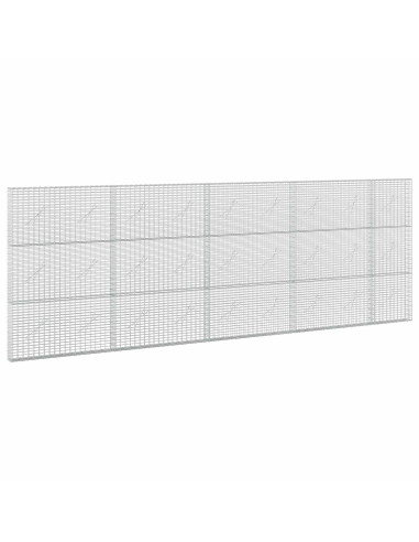 Gabione con filo da 3,5 mm e rete da 5x2,5 cm 450x10x150 cm