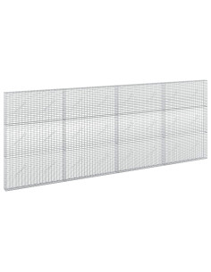 Gabione con filo da 3,5 mm e rete da 5x2,5 cm 400x10x150 cm 2