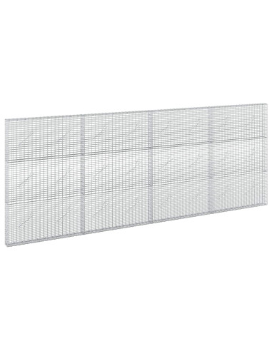 Gabione con filo da 3,5 mm e rete da 5x2,5 cm 400x10x150 cm
