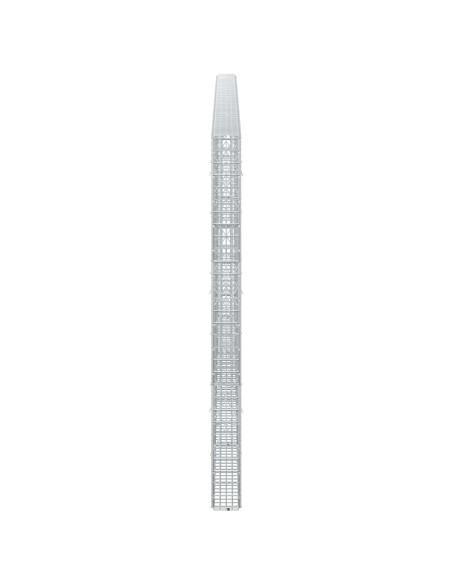 Gabione con filo da 3,5 mm e rete da 5x2,5 cm 400x10x150 cm