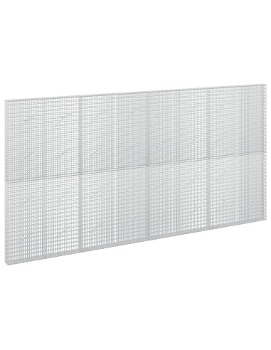 Gabione con filo da 3,5 mm e rete da 5x2,5 cm 400x10x200 cm