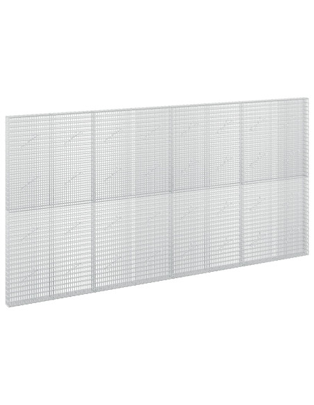 Gabione con filo da 3,5 mm e rete da 5x2,5 cm 400x10x200 cm