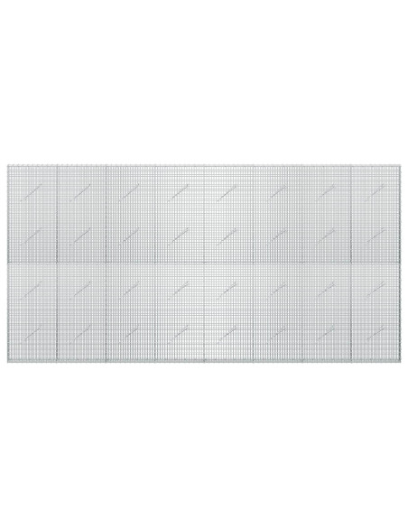 Gabione con filo da 3,5 mm e rete da 5x2,5 cm 400x10x200 cm