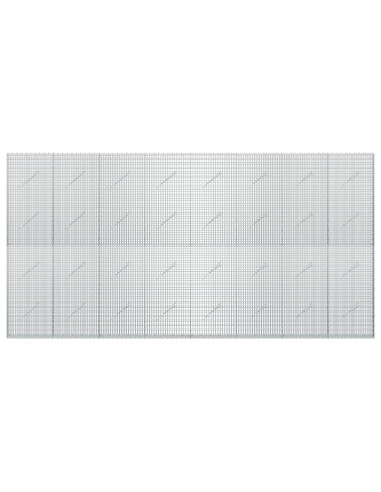Gabione con filo da 3,5 mm e rete da 5x2,5 cm 400x10x200 cm