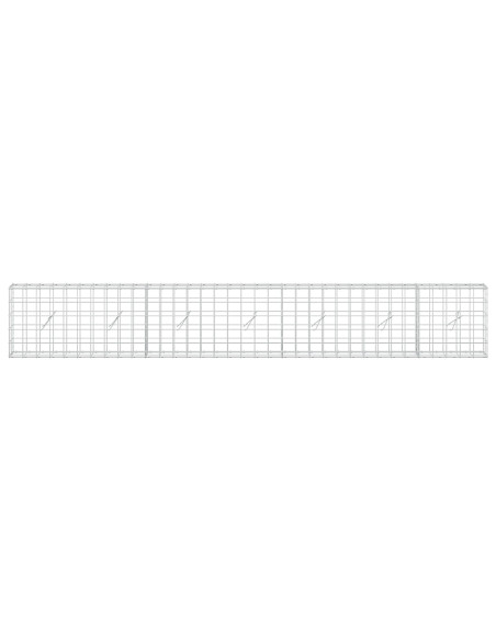 Gabione con Filo da 3,5 mm e Rete da 10x10 cm 350x20x50 cm