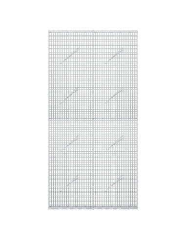 Gabione con filo da 3,5 mm e rete da 5x2,5 cm 100x10x200 cm