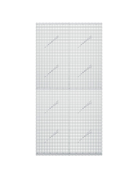Gabione con filo da 3,5 mm e rete da 5x2,5 cm 100x10x200 cm