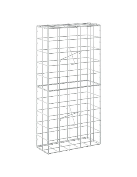 Gabione con Filo da 3,5 mm e Rete da 10x10 cm 50x20x100 cm