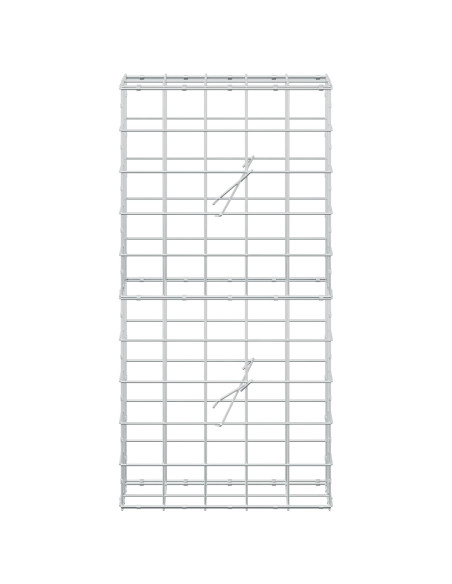 Gabione con Filo da 3,5 mm e Rete da 10x10 cm 50x20x100 cm
