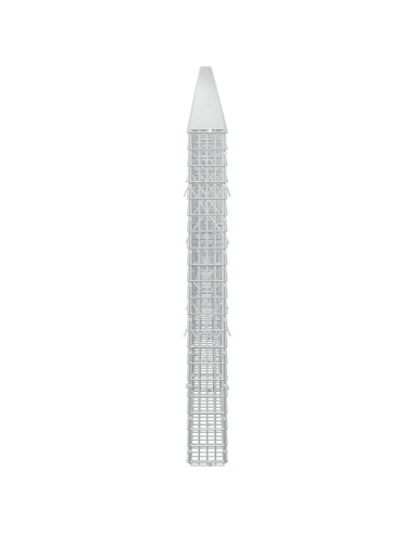 Gabione con filo da 3,5 mm e rete da 5x2,5 cm 1150x10x100 cm