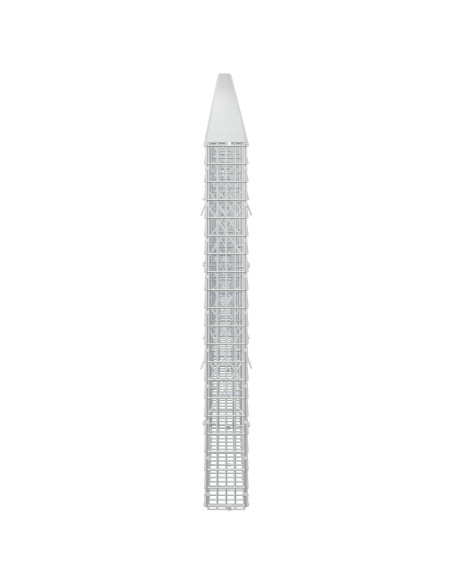 Gabione con filo da 3,5 mm e rete da 5x2,5 cm 1150x10x100 cm