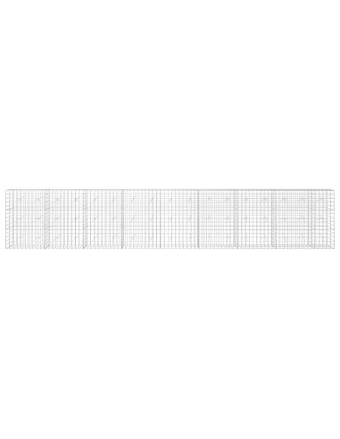 Gabione con Filo da 3,5 mm e Rete da 10x10 cm 850x20x150 cm
