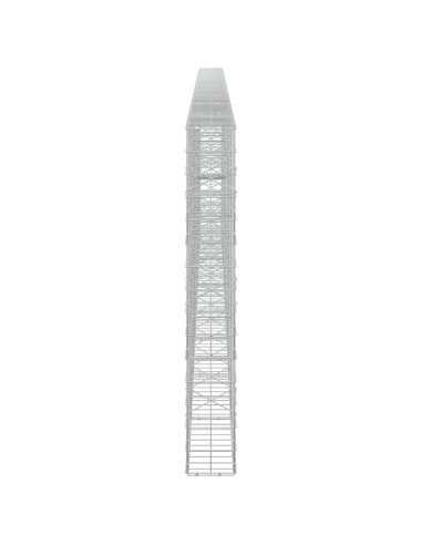 Gabione con Filo da 3,5 mm e Rete da 10x10 cm 850x20x150 cm