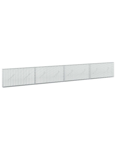 Gabione con filo da 3,5 mm e rete da 5x2,5 cm 400x10x50 cm