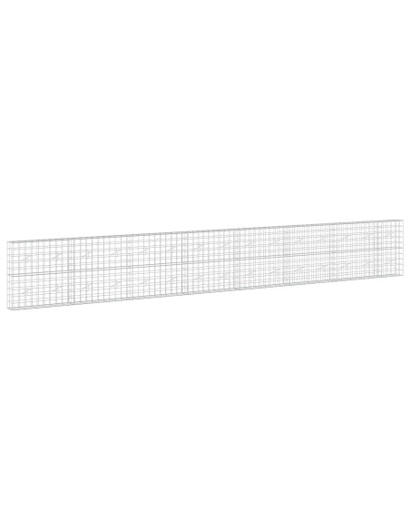 Gabione con Filo da 3,5 mm e Rete da 10x10 cm 750x20x100 cm
