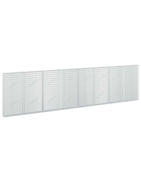 Gabione con filo da 3,5 mm e rete da 5x2,5 cm 400x10x100 cm