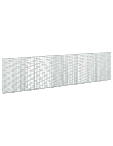 Gabione con filo da 3,5 mm e rete da 5x2,5 cm 400x10x100 cm