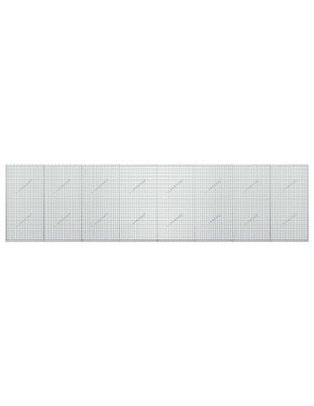 Gabione con filo da 3,5 mm e rete da 5x2,5 cm 400x10x100 cm