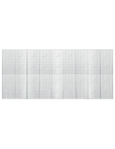 Gabione con filo da 3,5 mm e rete da 5x2,5 cm 450x10x200 cm