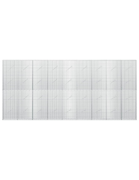 Gabione con filo da 3,5 mm e rete da 5x2,5 cm 450x10x200 cm