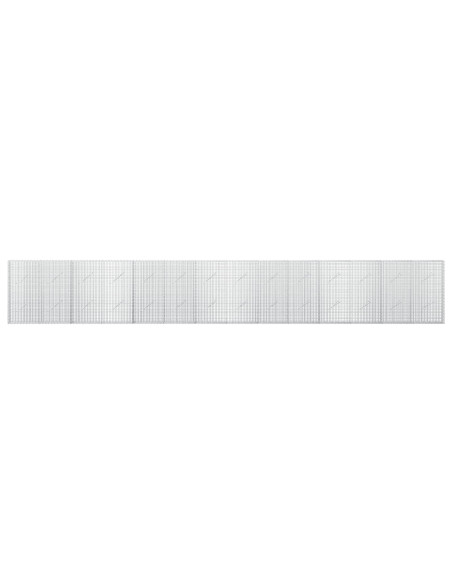 Gabione con filo da 3,5 mm e rete da 5x2,5 cm 700x10x100 cm