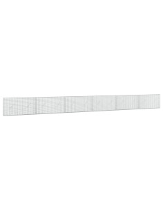 Gabione con filo da 3,5 mm e rete da 5x2,5 cm 600x10x50 cm 2