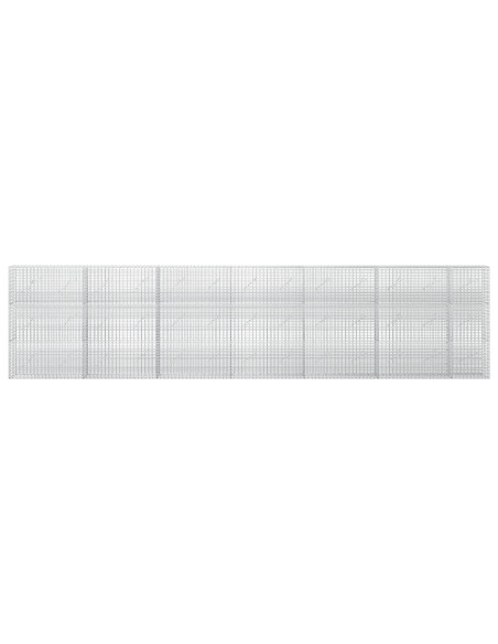 Gabione con filo da 3,5 mm e rete da 5x2,5 cm 650x10x150 cm
