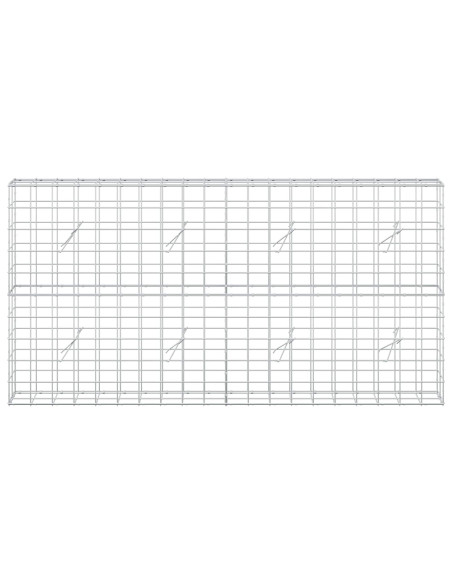 Gabione con Filo da 3,5 mm e Rete da 10x10 cm 200x20x100 cm