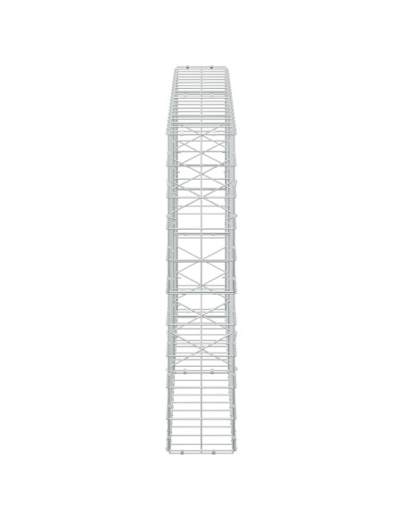 Gabione con Filo da 3,5 mm e Rete da 10x10 cm 200x20x100 cm