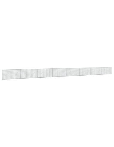 Gabione con filo da 3,5 mm e rete da 5x2,5 cm 800x10x50 cm