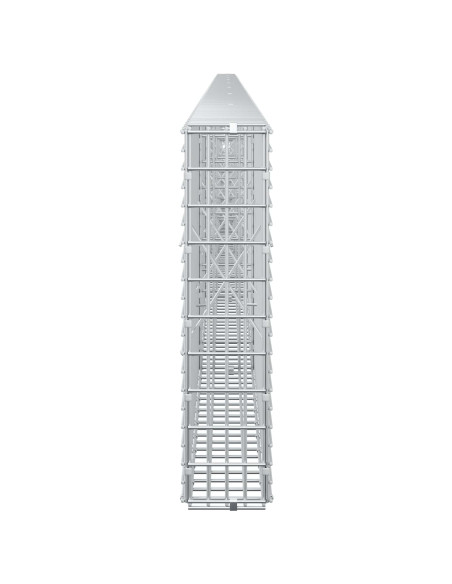 Gabione con filo da 3,5 mm e rete da 5x2,5 cm 800x10x50 cm