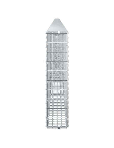 Gabione con filo da 3,5 mm e rete da 5x2,5 cm 800x10x50 cm