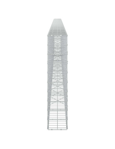 Gabione con Filo da 3,5 mm e Rete da 10x10 cm 950x20x100 cm