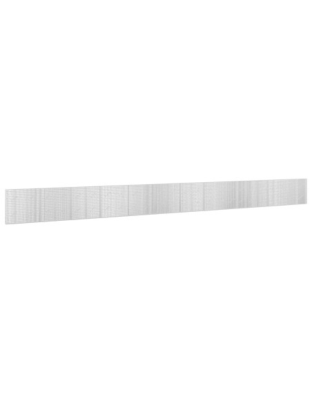 Gabione con filo da 3,5 mm e rete da 5x2,5 cm 1200x10x100 cm