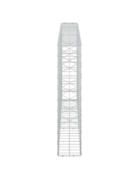 Gabione con Filo da 3,5 mm e Rete da 10x10 cm 250x20x100 cm
