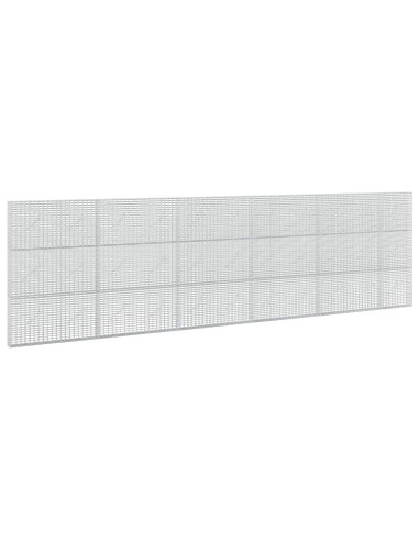 Gabione con filo da 3,5 mm e rete da 5x2,5 cm 550x10x150 cm