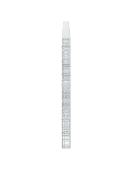 Gabione con filo da 3,5 mm e rete da 5x2,5 cm 550x10x150 cm