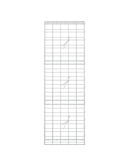 Gabione con Filo da 3,5 mm e Rete da 10x10 cm 50x20x150 cm
