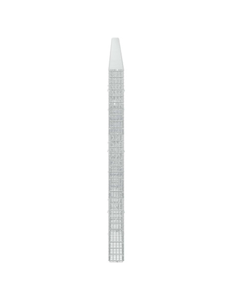 Gabione con filo da 3,5 mm e rete da 5x2,5 cm 850x10x150 cm