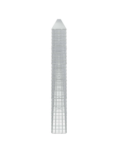 Gabione con filo da 5 mm e rete da 5x5 cm 1100x20x150 cm
