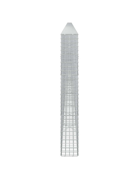 Gabione con filo da 5 mm e rete da 5x5 cm 1100x20x150 cm