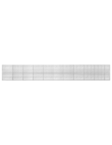 Gabione con filo da 3,5 mm e rete da 5x2,5 cm 1050x10x150 cm
