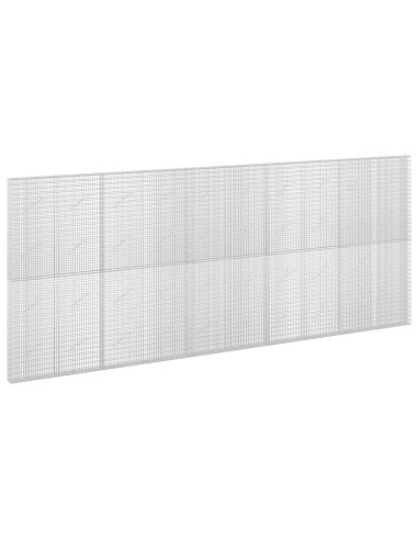 Gabione con filo da 3,5 mm e rete da 5x2,5 cm 500x10x200 cm