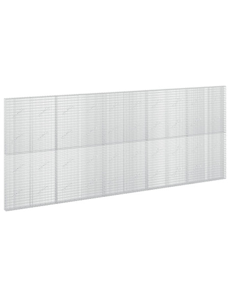 Gabione con filo da 3,5 mm e rete da 5x2,5 cm 500x10x200 cm