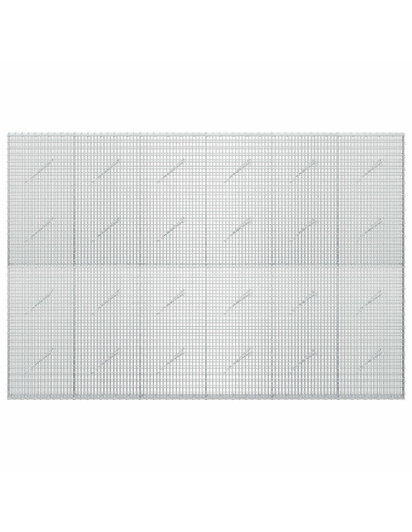 Gabione con filo da 3,5 mm e rete da 5x2,5 cm 300x10x200 cm