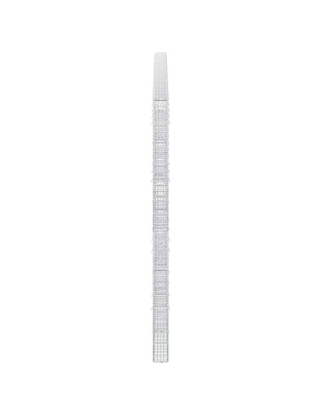 Gabione con filo da 3,5 mm e rete da 5x2,5 cm 500x10x200 cm